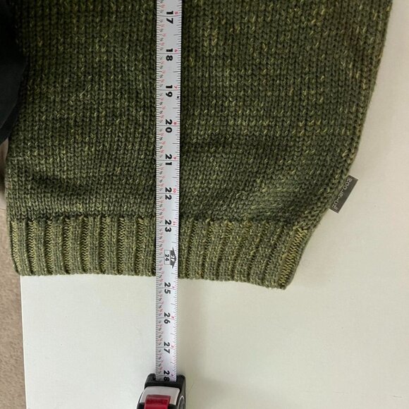 green chunky knit sweater earth tone essential basic skate grunge - Picture 8 of 8